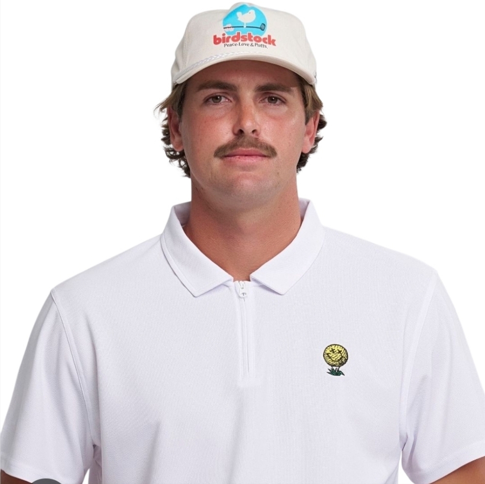 Birds of Condor embroidered logo golf polo shirt size XL